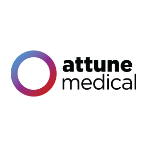 Attune_white Attune Medical logo on white background